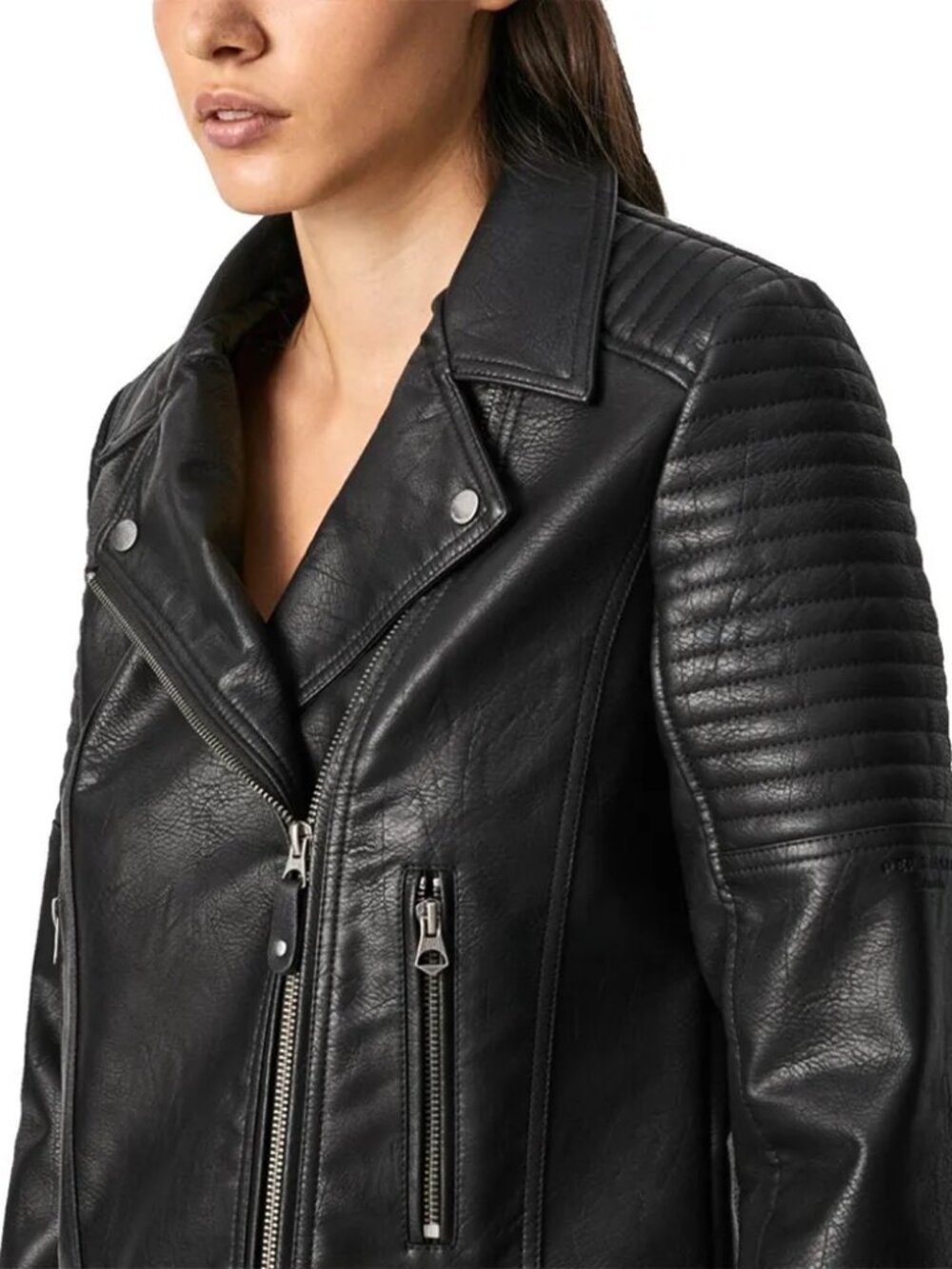 BB Dakota Midnight Leather Biker Jacket